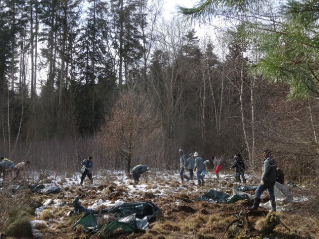 Überall wird angepackt